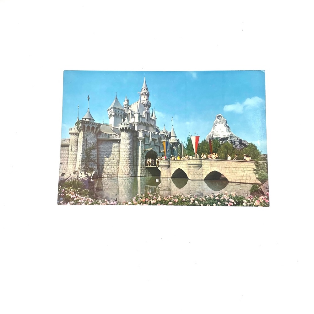 Disneyland The Magic Kingdom Vintage 1960's Postcard of Sleeping Beauty’s Castle